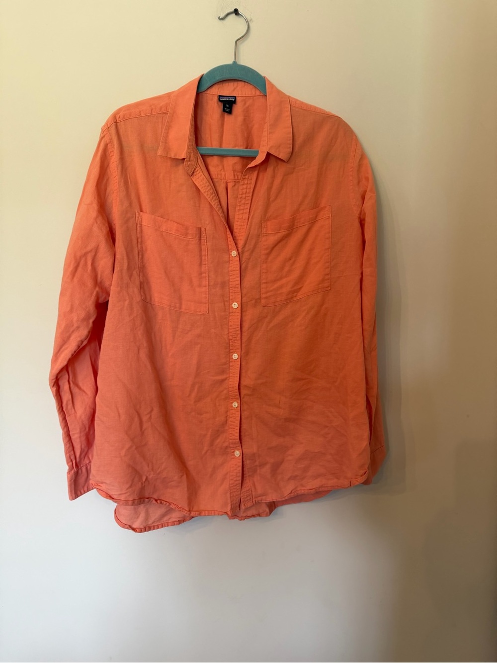Patagonia lightweight A/C button down organic cotton/hemp blend shirt size XL